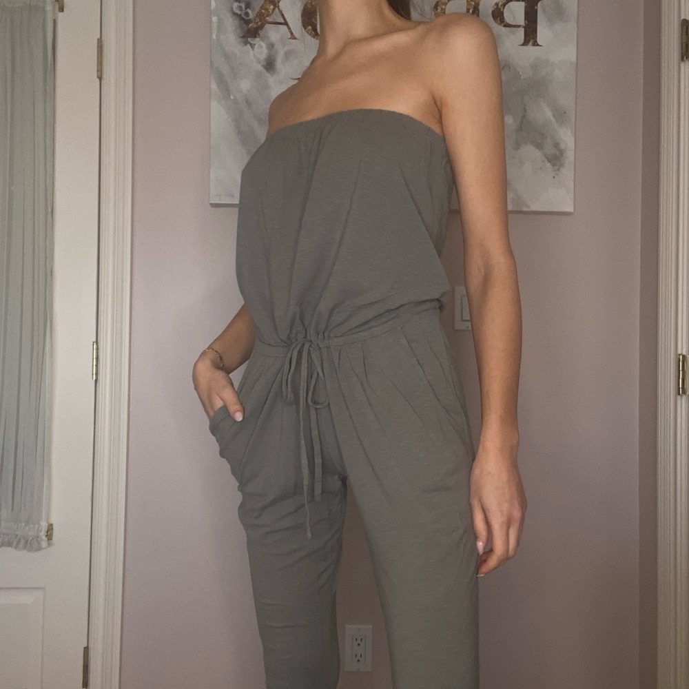 Olive green jumpsuit